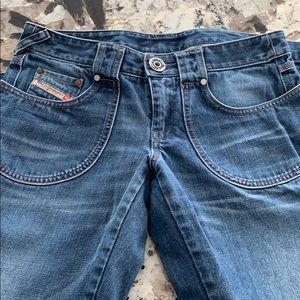 Diesel jeans wide leg.